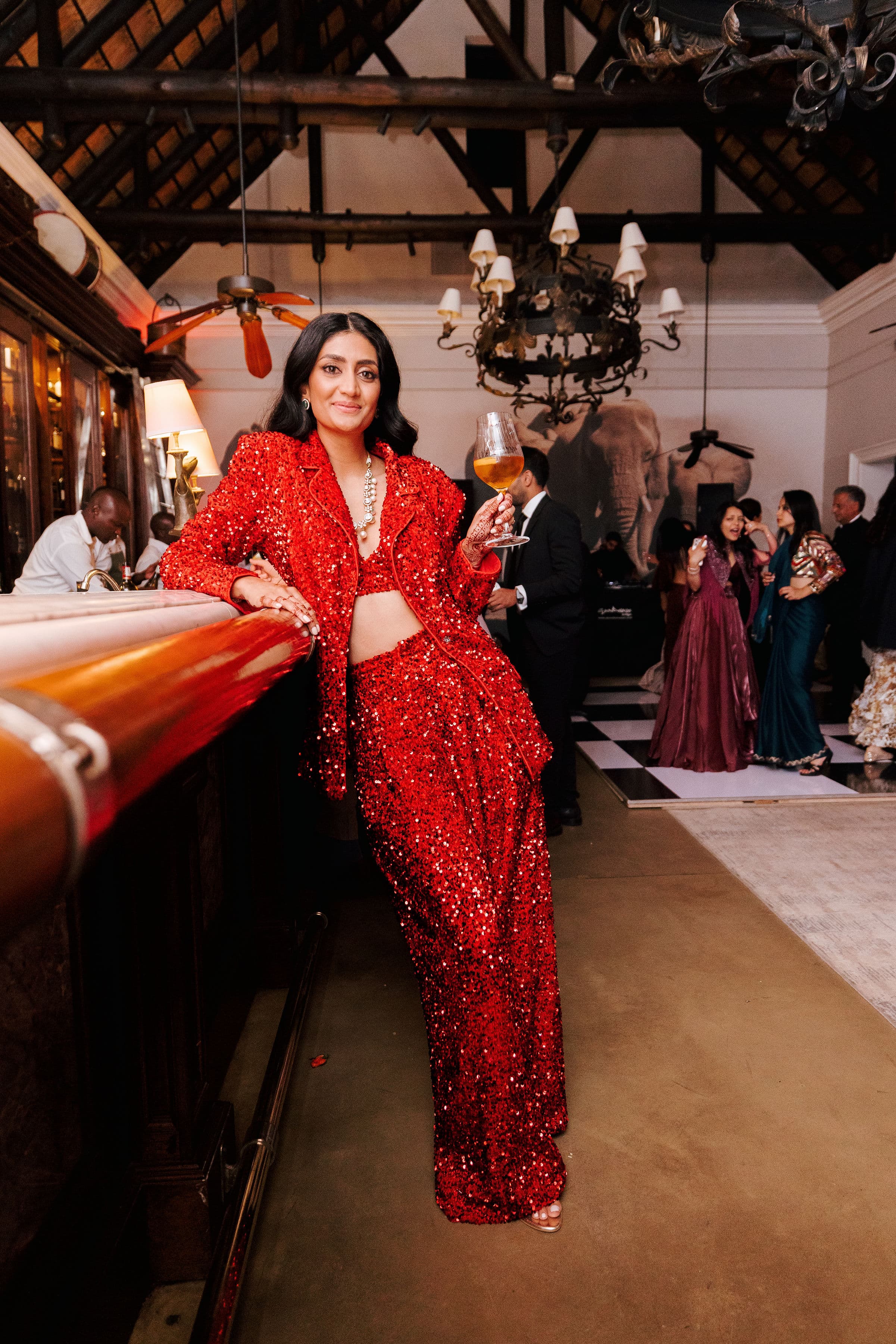 Destination wedding couple at Royal Livingstone Zambia