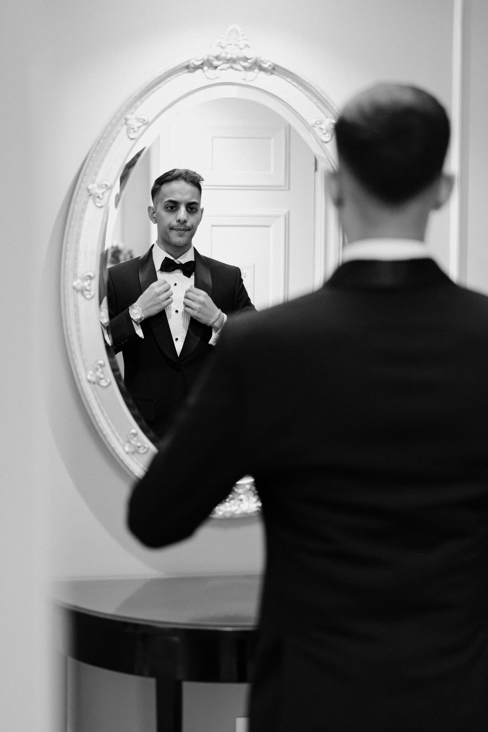 Bride in garden setting, cinematic wedding photography South Africa