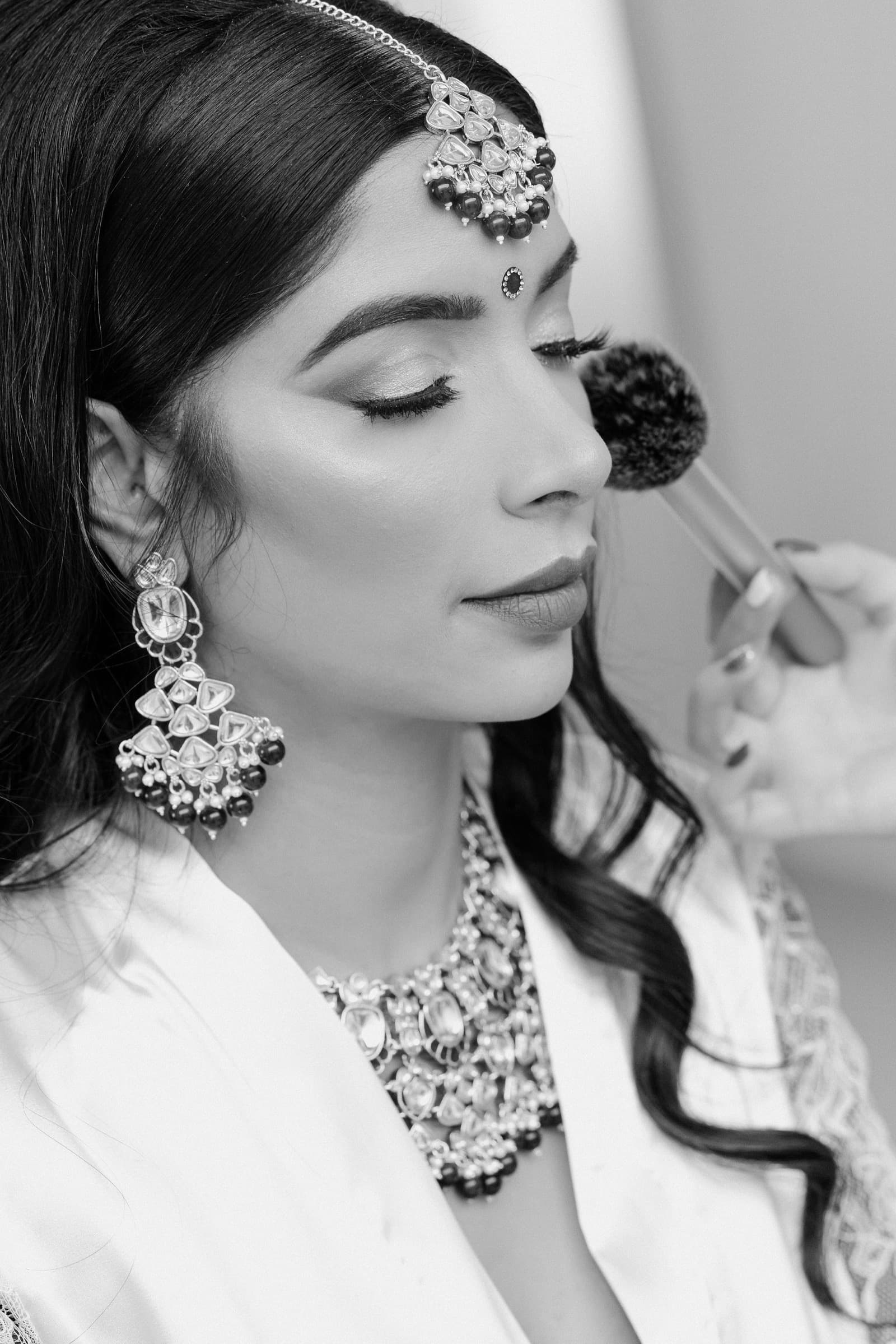 Bride portrait with natural light, editorial wedding photography